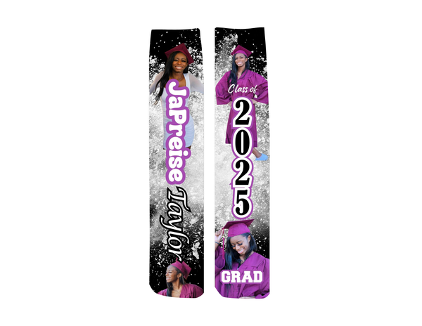 Custom Grad Socks